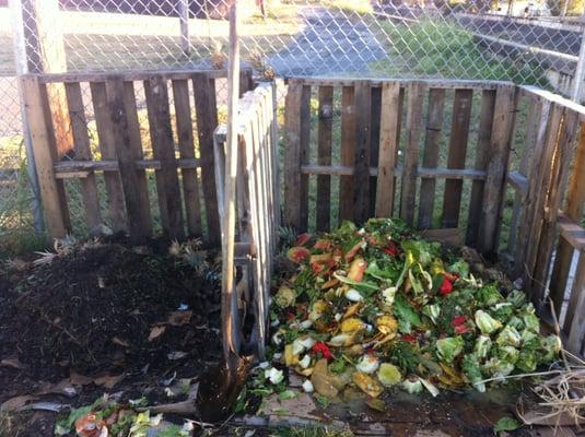 Four organic compost bins of on site to ensure we produce the highest quality food.