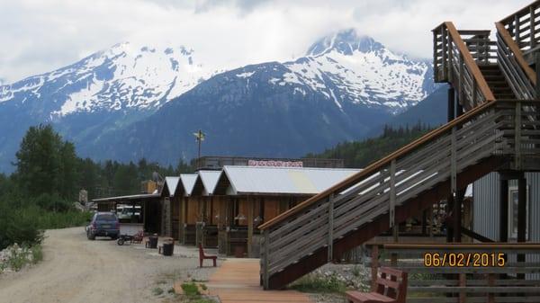 View of Gold Rush Brewery, Skagway, Alaska