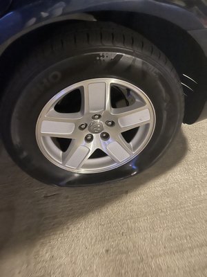 Great job. Thank you for fixing my flat tire!