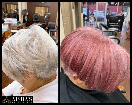 Hair Color by Ferdos at Aisha's Katy - Fry Rd.