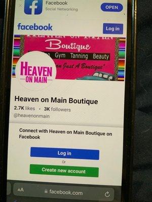 Heaven on Main Boutique gym tanning salon