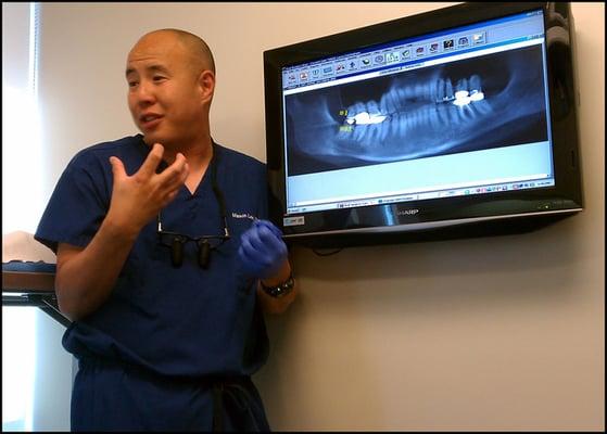 Dr. Lee and my pano x-ray -- good work doc!