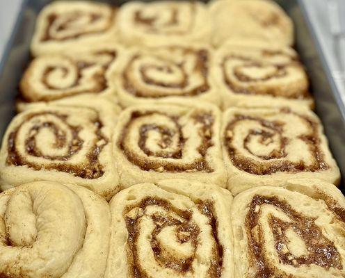 Fresh cinnamon rolls