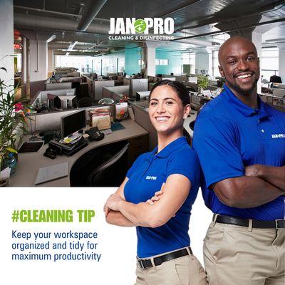 Cleaning Tip: Keep your workplace organized and tidy for maximum productivity