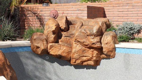 Faux rock restoration