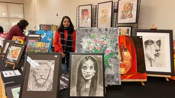 Art show @herndon community center by Reshu Art Lobby