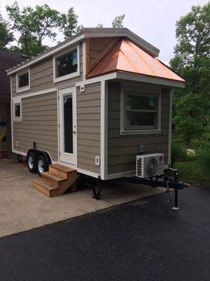 Tiny home with ductless spilt system