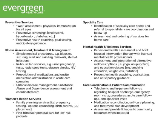 Our medical and wellness services