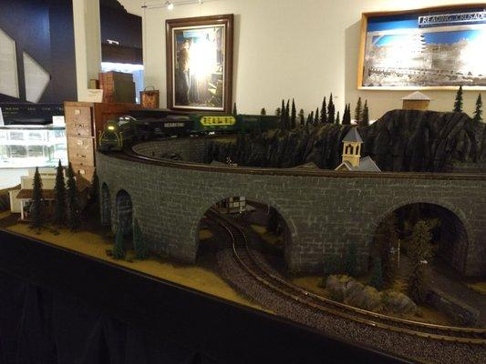 G scale model train layout