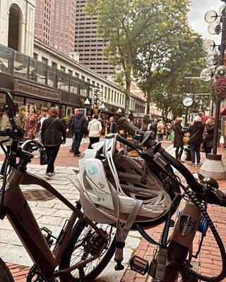 Radical Adventures, Faneuil Hall, MA.  E-Bike and E-Scooter Sales, Rentals and Repairs.  Bike accessories and apparel.