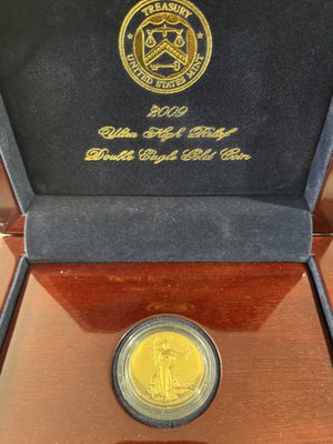 2009 Ultra High Relief Double Eagle Gold Coin!