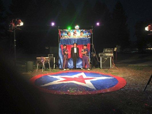 Escenario tipo Circo con luces