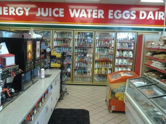 "Juice Water Eggs."  Well, I'm no dummy!  There's plenty of coffee and tea and juice and soda and coffee if you're into them.  Are you now?