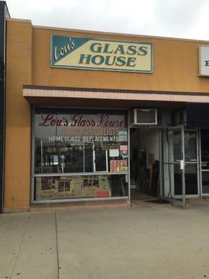 Lou's Glass House on Shoppers Lane for your home or apartment window repair/ replacement -Old skool glass shop - awesome spot