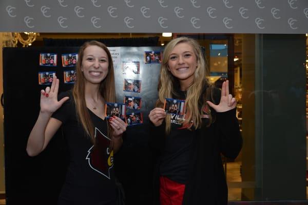 At the Russel Athletic Bowl Pep Rally - Louisville vs Miami