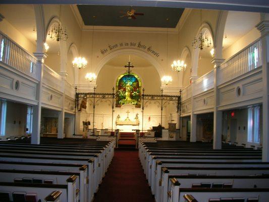 Interior view of the Sanctuary at Trinity