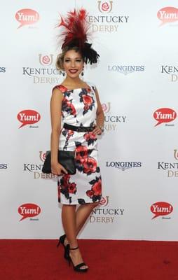 2015 Miss America,Kira Kanzantsev, graces the Red Carpet at the 2015 Kentucky Derby and is Glowing thanks to Jen.