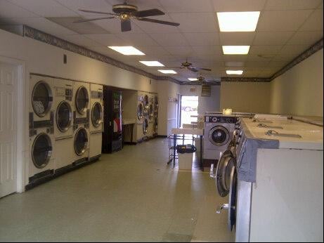 Self- service coin-laundromat. (Not my photo. Found it online.)