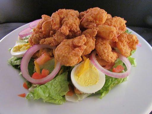 Chef Salad with Fried Shrimp