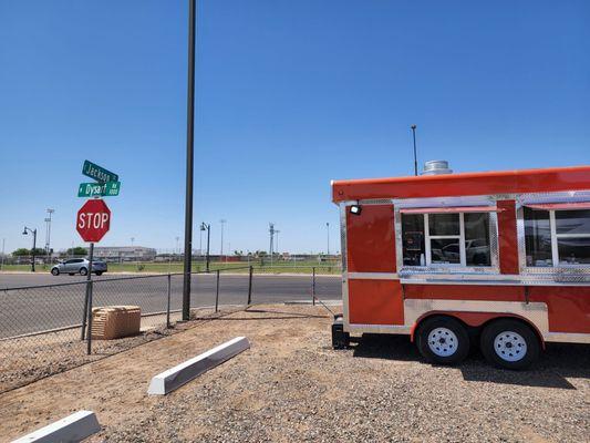 On the Corner of Jackson and Dysart in Avondale at the local Acacia XLII Free & Accepted Masons Masonic parking lot.