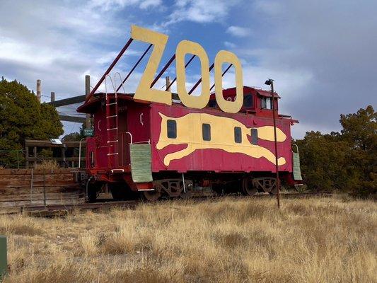 Caboose inside the park