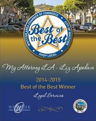 Whittier's Best of the Best for Legal Services!