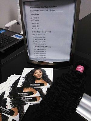 Brazilian Curly Hair Collection, Grade 10A 100% Human Remy