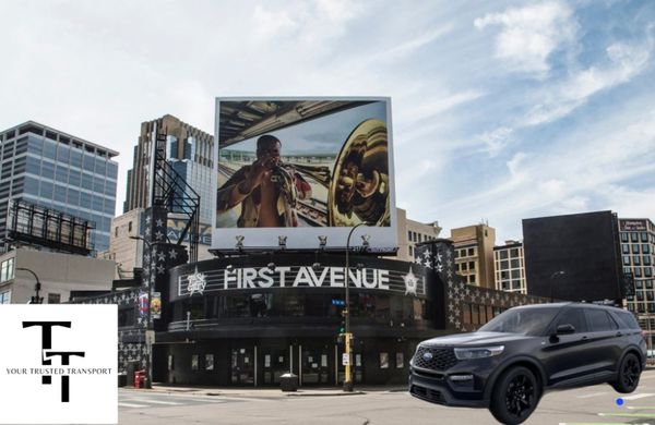 Going to a concert at the world famous First Avenue?
Book 'Your Trusted Transport' to drop-off you off, pick you up after or both!