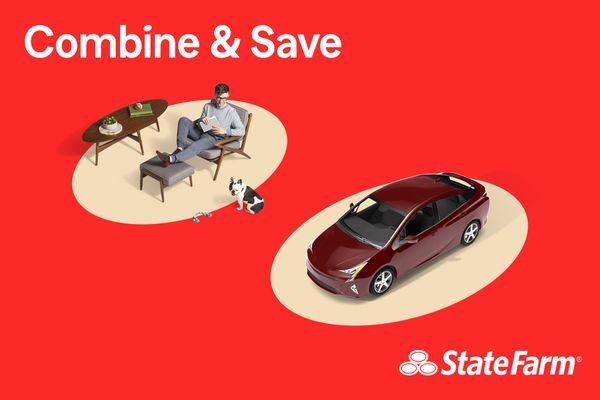 Combine your auto insurance with your homeowner\renters insurance to save