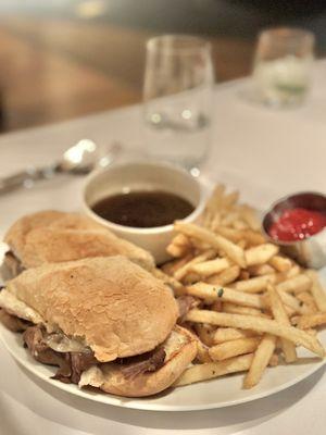 French Dip! Pretty good! Only expected to eat half but ate all of it!