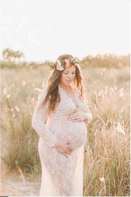 Floral crown I ordered for my maternity photo shoot