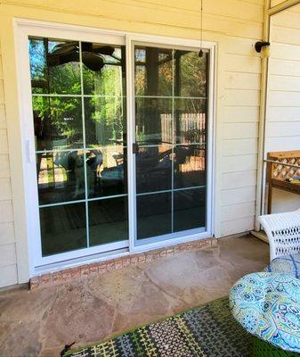 New patio door installed.