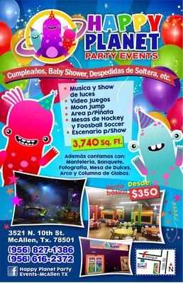 Happy Planet Party Events