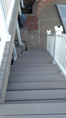 Stairs for the TimberTech deck