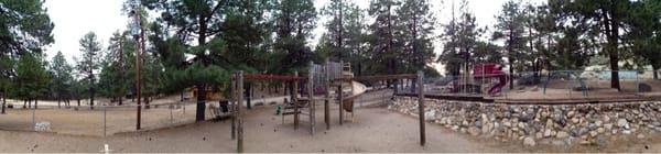 Pano pic of a play ground and day use area