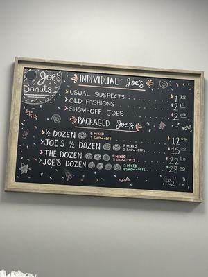 Donut Menu Nov '23