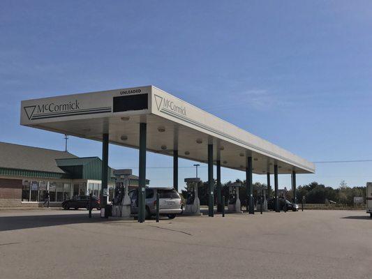 Main canopy (E85 and Ethanol-Free gasoline to the left of the shot).