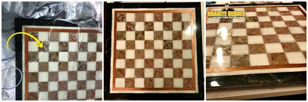 Marble Chess Board Restoration