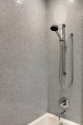 Shower glass tile