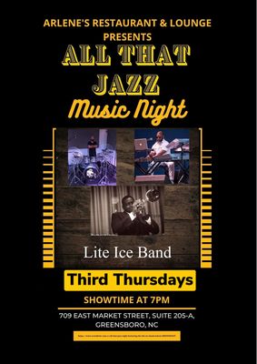 Every third Thursday jazz and soul food