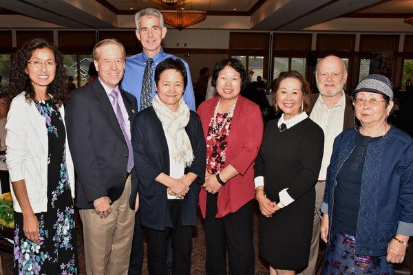 At PAEP's 30th Anniversary Celebration Sept 17, 2017. Together with the Board and standing behind-City of Snoqualmie Major MATT LARSON.