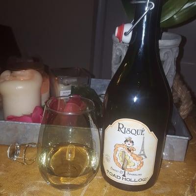 My new fave wine! Sweet and bubbly!