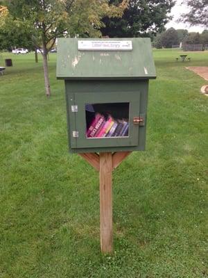 Little free library at the park