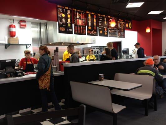 Front counter, not unlike Chipotle