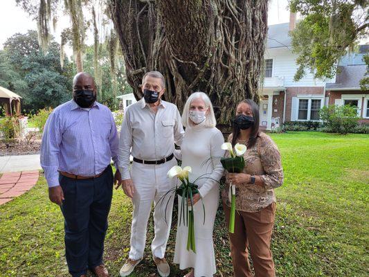 Wedding of Beverly & Dick at The Rose Plantation, Fruitland Park.