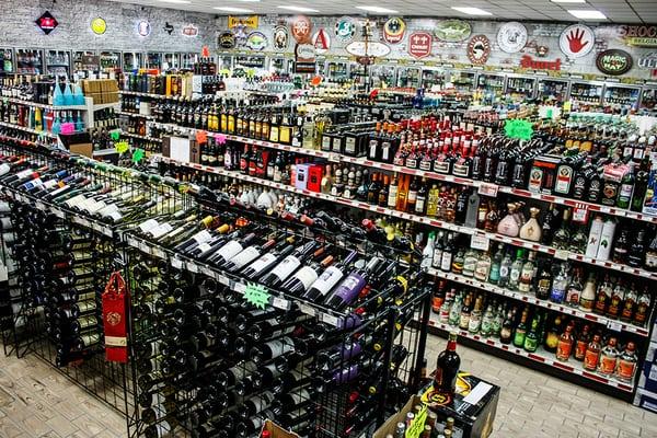 Store view from the wine section.