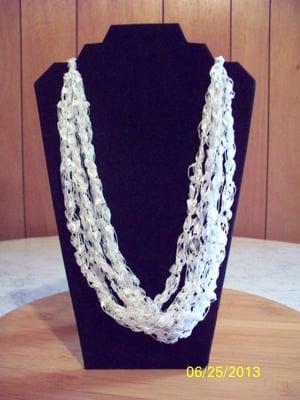 Ladder Yarn Necklace, Many colors to choose from