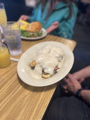 Hawg Benedict, Chicken Cashew Crunch Salad