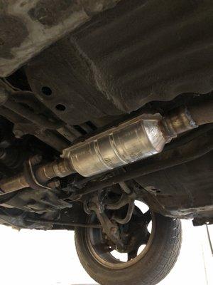 New catalytic converter installed