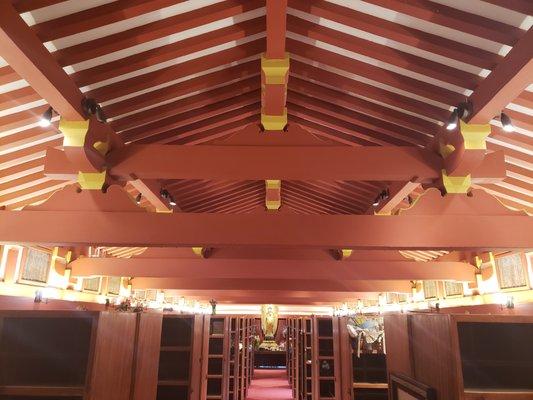 Interior painting of the Byodo Temple (Valley of The Temples Kaneohe)